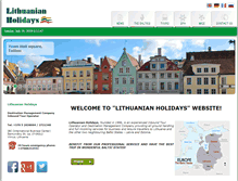 Tablet Screenshot of lithuanianholidays.lt